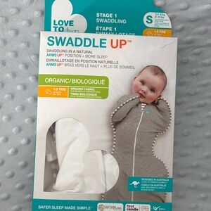 NWT Love to Dream Organic Swaddle Up - Gray and White